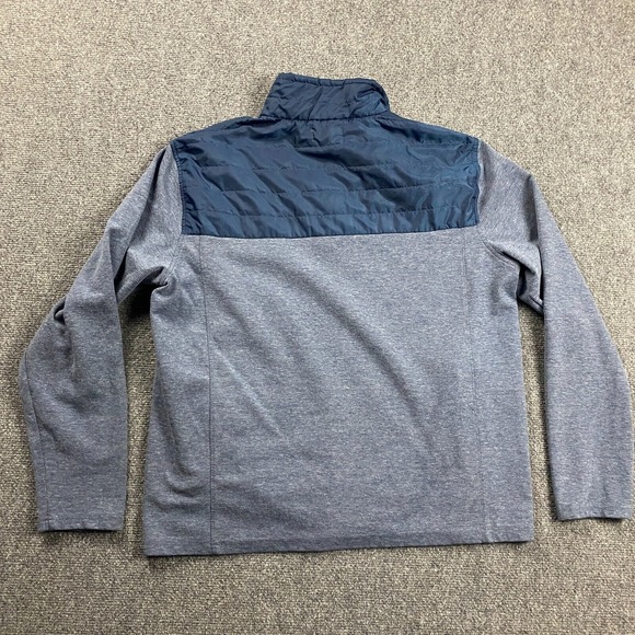 Eddie Bauer 1/4 Zip Pullover Mens Large Blue Front Pockets Polyester Adults - Picture 5 of 10